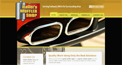 Desktop Screenshot of halletmufflershop.com